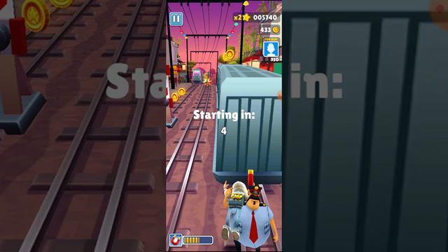 Subway Surfers игра мальчик бегает по рельсам😄😄😄