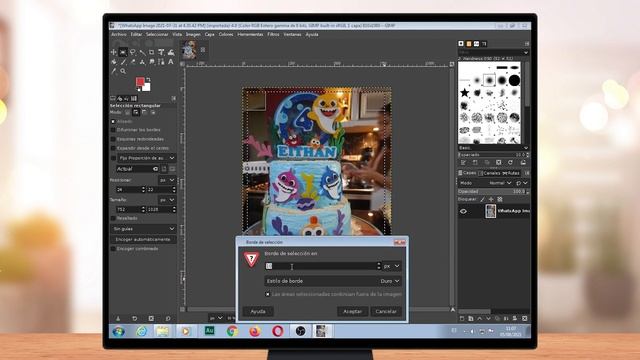 Cómo Agregar un Borde a un Texto o Imagen Utilizando Gimp en Ubuntu смотреть онлайн