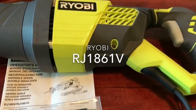 Ryobi RJ1861V Reciprocating Saw Unboxing смотреть онлайн