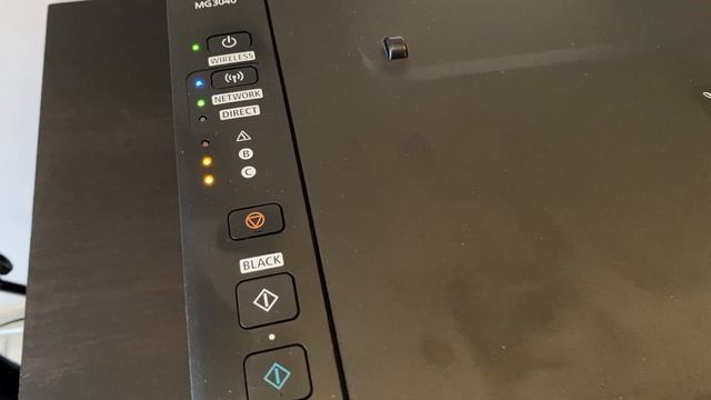Canon MG3040 не печатает моргает и мигает индикатор B и C смотреть онлайн