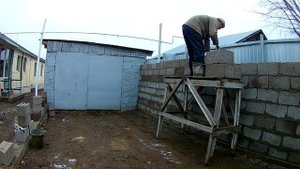 Гараж из шлакоблоков своими руками ЧАСТЬ1/Garage of blocks with their own hands PART1