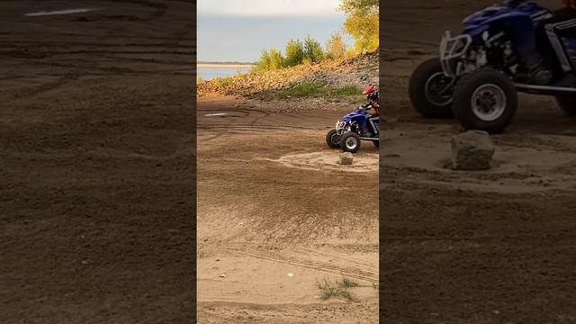 Первый раз на спортивном квадроцикле #yamaha # #yamaharaptor #raptor660 #квадроцикл