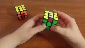 Красивый узор на кубике Рубика 3х3" 4 буквы П" Легко!
