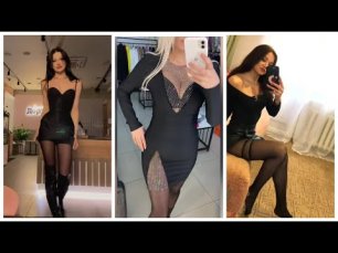 Sexy Nylon Pantyhose & Stocking Girls TikTok Collection#43