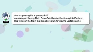 How to open svg file in powerpoint?