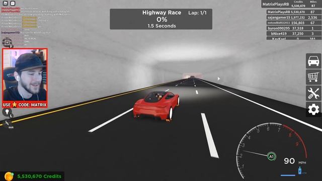 Super Car Owners Race My $4M Tesla Roadster! [Fastest Car in Vehicle Legends] (Roblox) смотреть онлайн