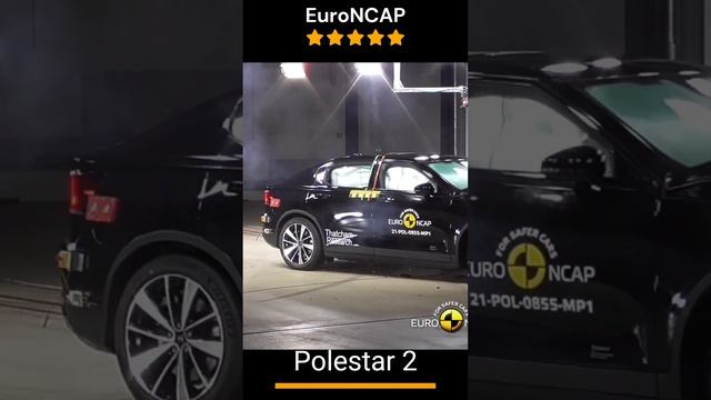 The 2023 Polestar 2 in Crash Test ⭐⭐⭐⭐⭐ #shorts