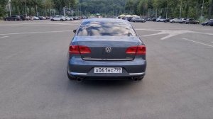 Раздвоенный выхлоп Volkswagen Passat b7 (deikin exhaust)