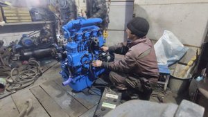 Проект МТЗ 82. Подготовка к установке двигателя.