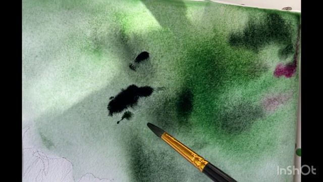 Рисуем тигровую лилию акварелью. смотреть онлайн