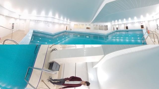 VR 360° Бассейн. Завод общественный бассейн скиммерного типа. АкваБриз 2018г. Набережные Челны.