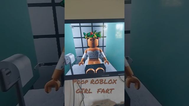 POOP ROBLOX GIRL FART #SHORTS #ROBLOX