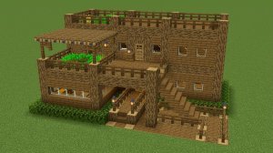 Майнкрафт - Как построить еловую базу выживания. Minecraft