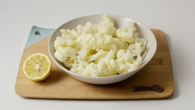 Постный салат с цветной капустой