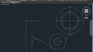32 Чертеж в Автокад 2016, Вариант 5, построение сопряжений 2