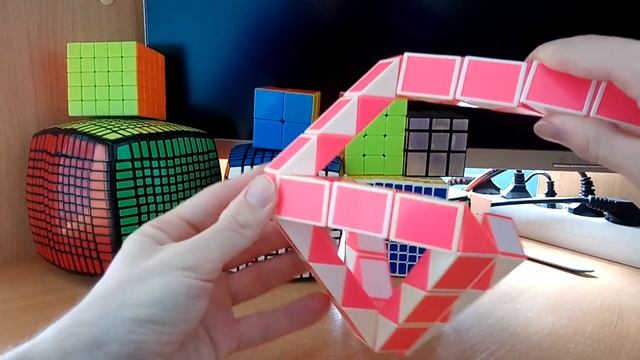 Огромная змейка Рубика (72 элемента)! Как собрать Октаэдр (Octahedron) из змейки Рубика) смотреть онлайн