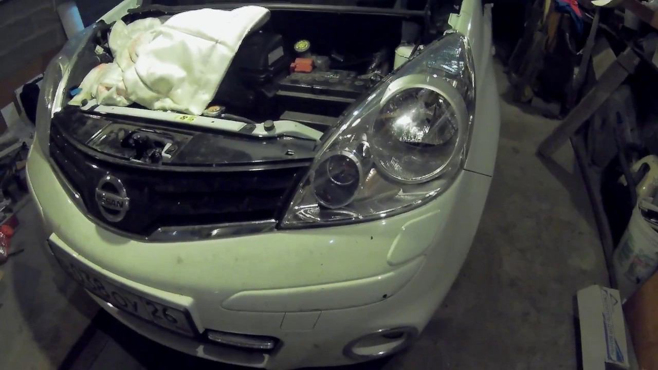 Замена фары ниссан ноут смотреть онлайн