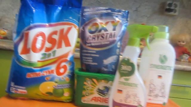 Бытовая Химия и Средства для стирки.То чем я пользуюсь по уходу за домом..... смотреть онлайн