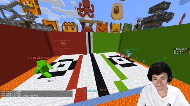 George Tries Minecraft Trickshots With Dream смотреть онлайн