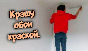 Обои под покраску. Как красить обои краской.