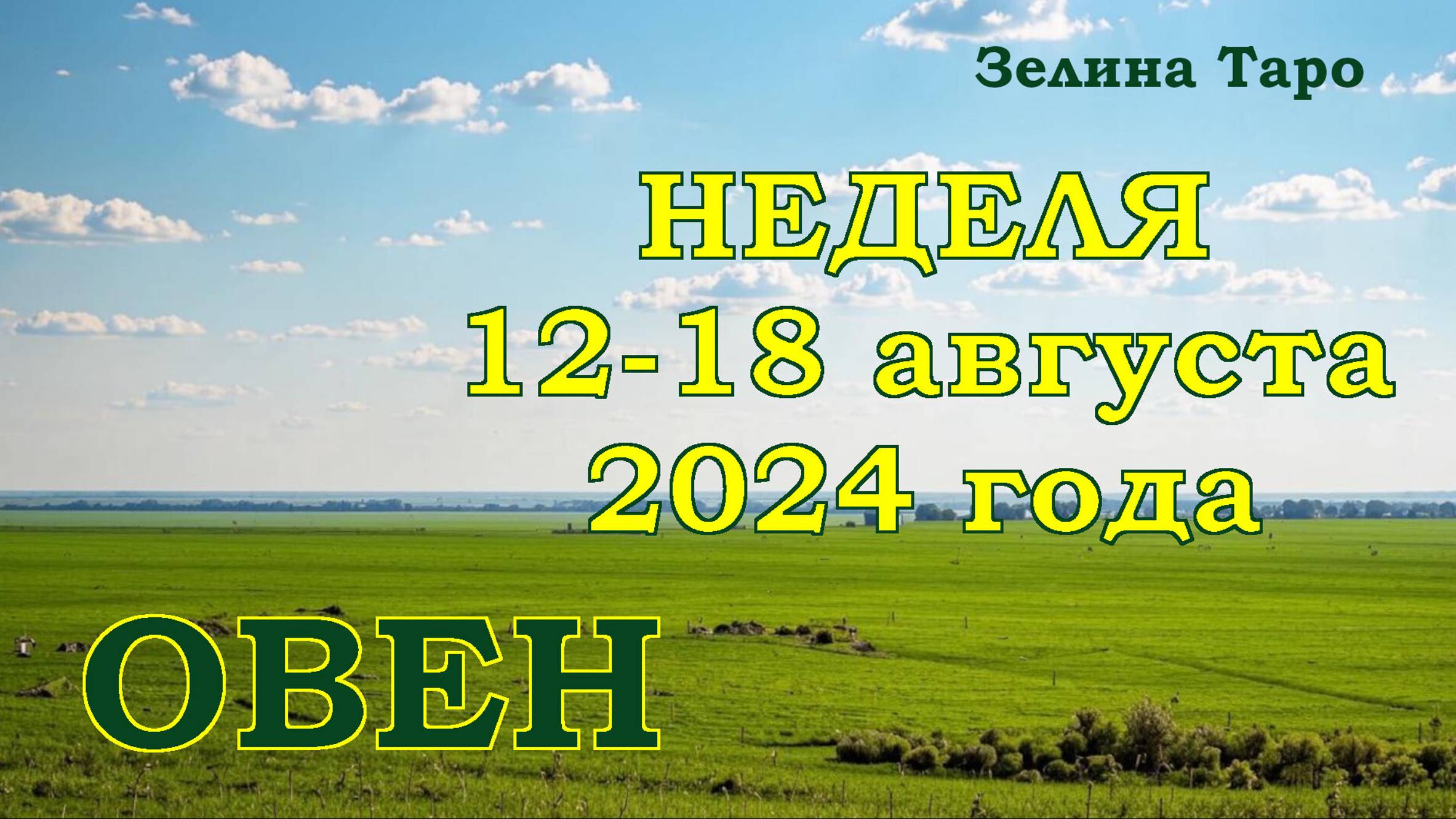 ОВЕН | ТАРО прогноз на неделю с 12 по 18 августа 2024 года