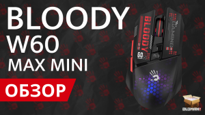 ОБЗОР BLOODY W60 MAX MINI | ЛЕГКАЯ ИГРОВАЯ МЫШЬ С RGB ПОДСВЕТКОЙ