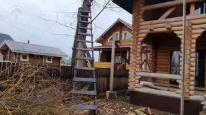 Брус или бревно? Что стало с оцилиндрованным бревном через 5 лет эксплуатации. Обзор. Baumhaus