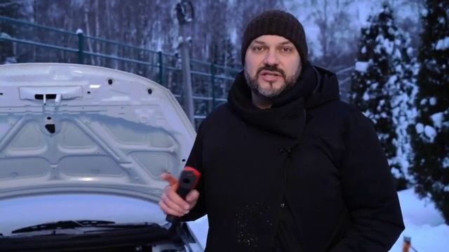 Тест Evolute i-PRO на прогрев в минусовую температуру зимой с автономным отопителем.