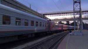 Электровоз ЭП1М-638 с поездом №566 Оренбург — Анапа