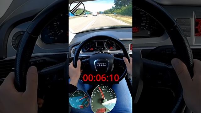 Audi A6 Avant 2.7 TDI V6 C6 4F 179 PS 0-100 kph Acceleration Test