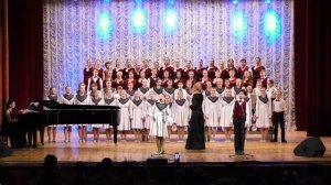 Хор "Мелодия" ЖДШИ №1 и Большой детский хор им. В.Попова.  "А ну-ка песню нам пропой веселый ветер"