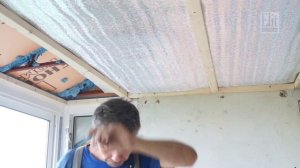 ВНУТРЕННЯЯ ОТДЕЛКА БАЛКОНА ДЕРЕВЯННОЙ ВАГОНКОЙ / МОСКВА / ЭЛИТБАЛКОН