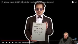Dating Johnny Depp Scammer Reaction