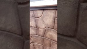 покраска цоколя,арт-бетон 2 этап