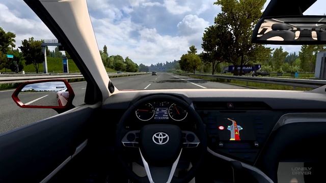 Toyota Camry XV70 XSE | Euro Truck Simulator 2 (Controller Gameplay) смотреть онлайн