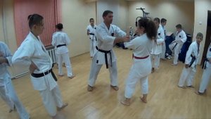 Каратэ - отработка связки. Роман Айвазов клуб Восход