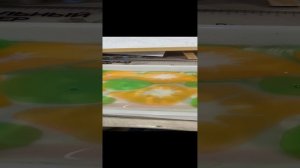 Рисуем ЭБРУ! Полянка одуванчиков?