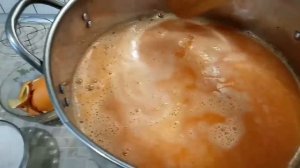 Тыквенно - морковный сок. (вкусный и полезный）