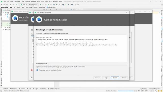 Download and install android studio 4.2 on windows and how to run first android app - Practical Dem смотреть онлайн
