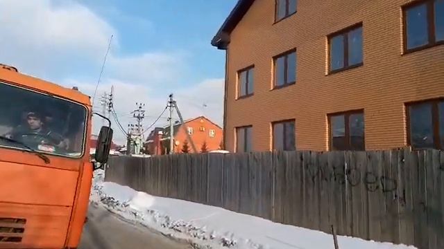 Камаз блокировал проезд в СНТ 