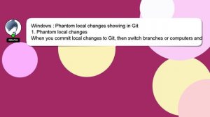 Windows : Phantom local changes showing in Git