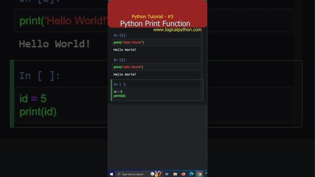 Python print Function | Python Tutorial - #5