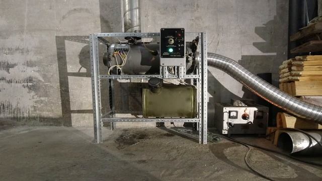 Отопитель ОВ-65. Запуск - останов, замер температуры. смотреть онлайн