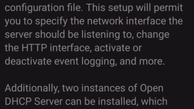Open DHCP Server open source смотреть онлайн