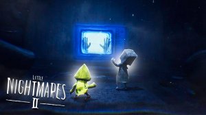 Little nightmares 2 прохождение #8. Шестую схватил человек из телевизора. Мы остались одни. Ужасы.