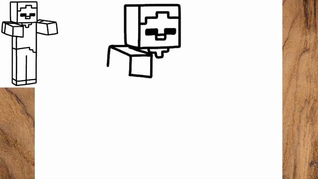 Como dibujar un zombie de Minecraft paso a paso смотреть онлайн