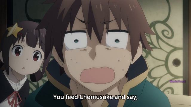 Kazuma meets Megumin's Parents and cute little Komekko | Konosuba - Legend of Crimson