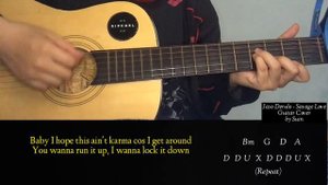 Jason Derulo - Savage Love Easy Guitar Tutorial with Chords & Lyrics | Suin
