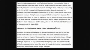 Rallis India Stock Analysis | Rallis India Share Latest News | Fundamental Analysis Of Rallis India