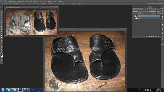 Два фото в одном фотошоп смотреть онлайн